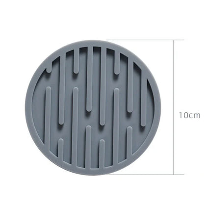 10cm Silicone Coaster Round Heat Resistant Rubber Coffee Cup Mat Tea Drink Mug Glass Beverage Holder Pad Decor Table Mat Table Piece
