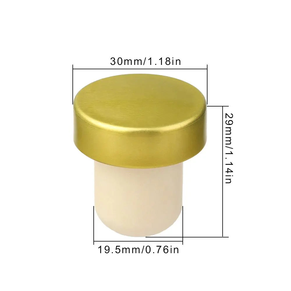 Silicone Champagne Wine Beer Bottle Cork Stopper Plug Wine Bottle Sealer Cap Stopper Bar Kitchen Tool Vacuum Sealed Sealer Plug Table Piece