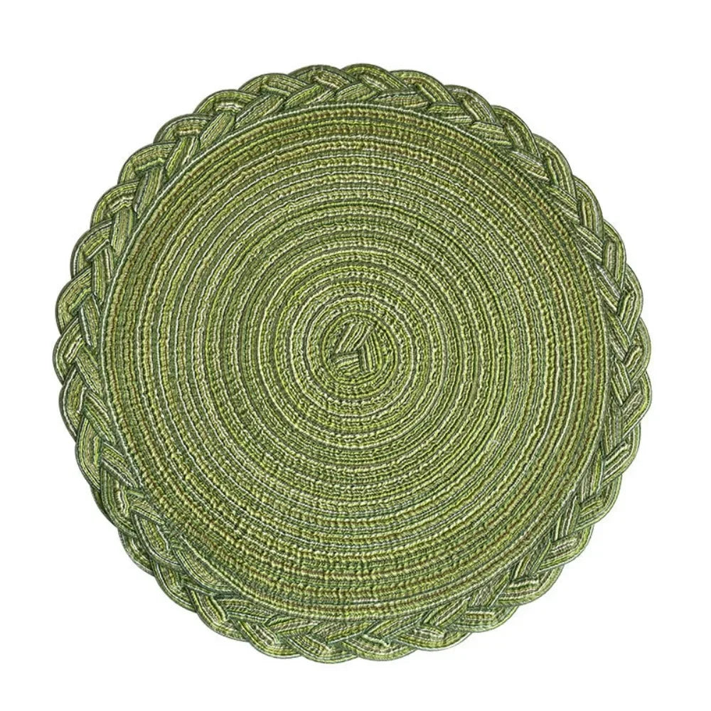 Woven Circle Placemat Set