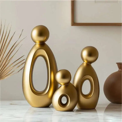Modern Nordic Family Hollow Sculpture - Table Piece
