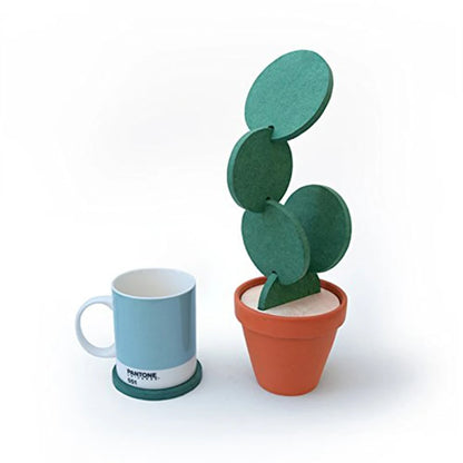 Cactus Coaster Non-slip Creative Insulated Tea Mat DIY Home Tableware Coffee Cup Holder Coaster Heat Insulation Table Decoration Table Piece