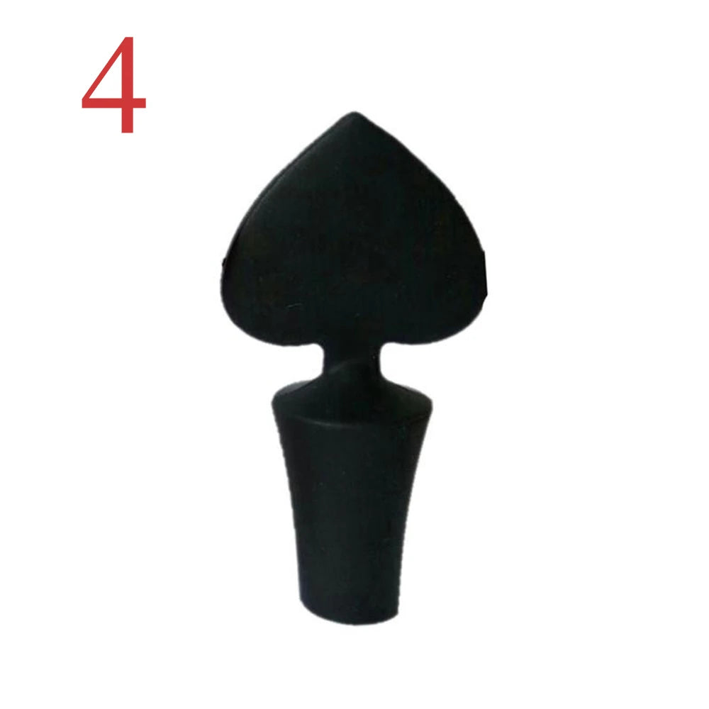 Silicone Champagne Wine Beer Bottle Cork Stopper Plug Wine Bottle Sealer Cap Stopper Bar Kitchen Tool Vacuum Sealed Sealer Plug Table Piece